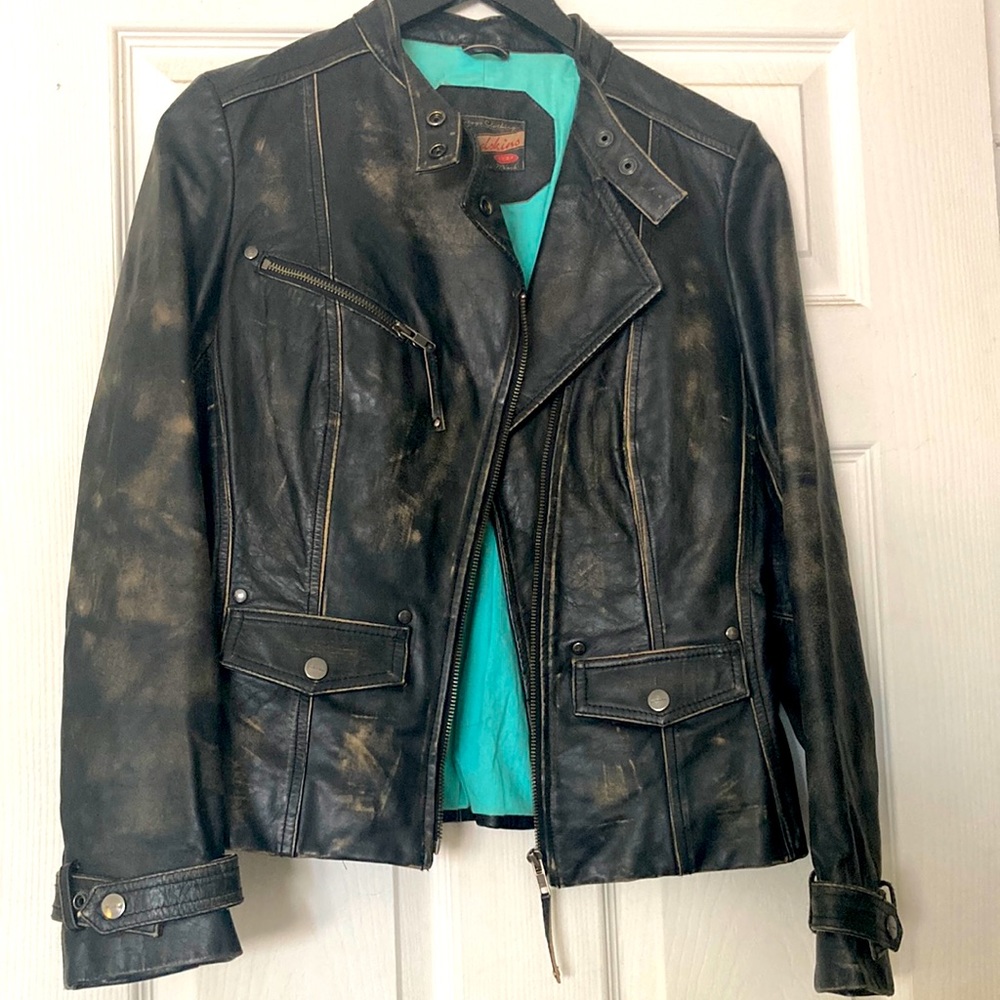 Women leather jacket